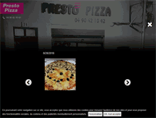 Tablet Screenshot of prestopizza13300.com